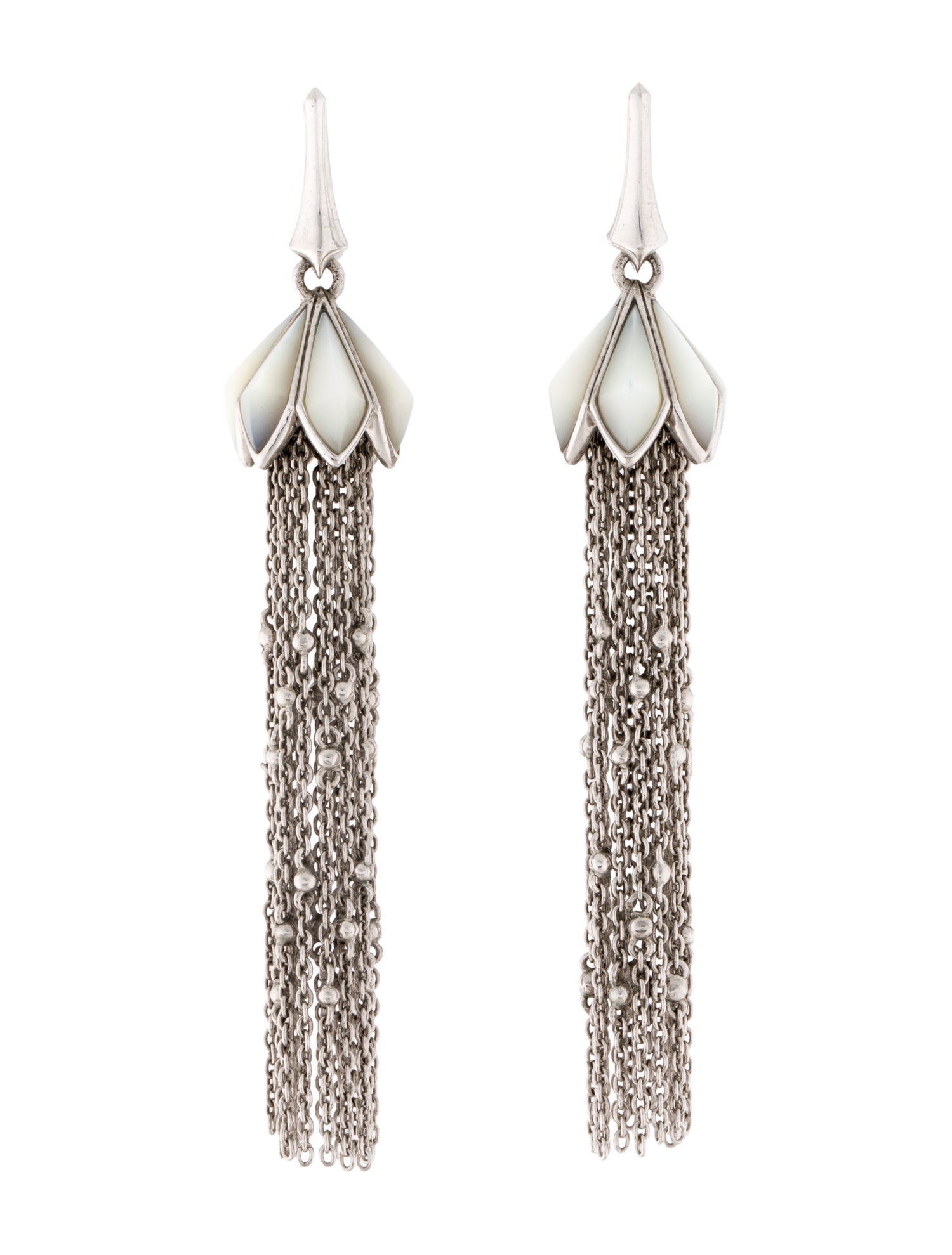 Stephen Webster Mother of Pearl Tassel Earrings