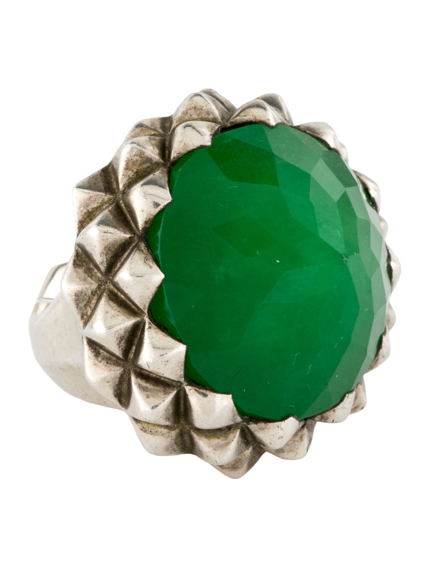 Stephen Webster Dyed Jadeite Superstud Cocktail Ring