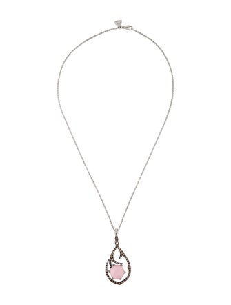 Stephen Webster 18K Quartz Doublet & Diamond Thorn Pendant Necklace