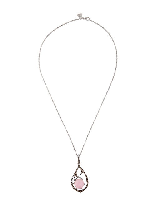 Stephen Webster 18K Quartz Doublet & Diamond Thorn Pendant Necklace