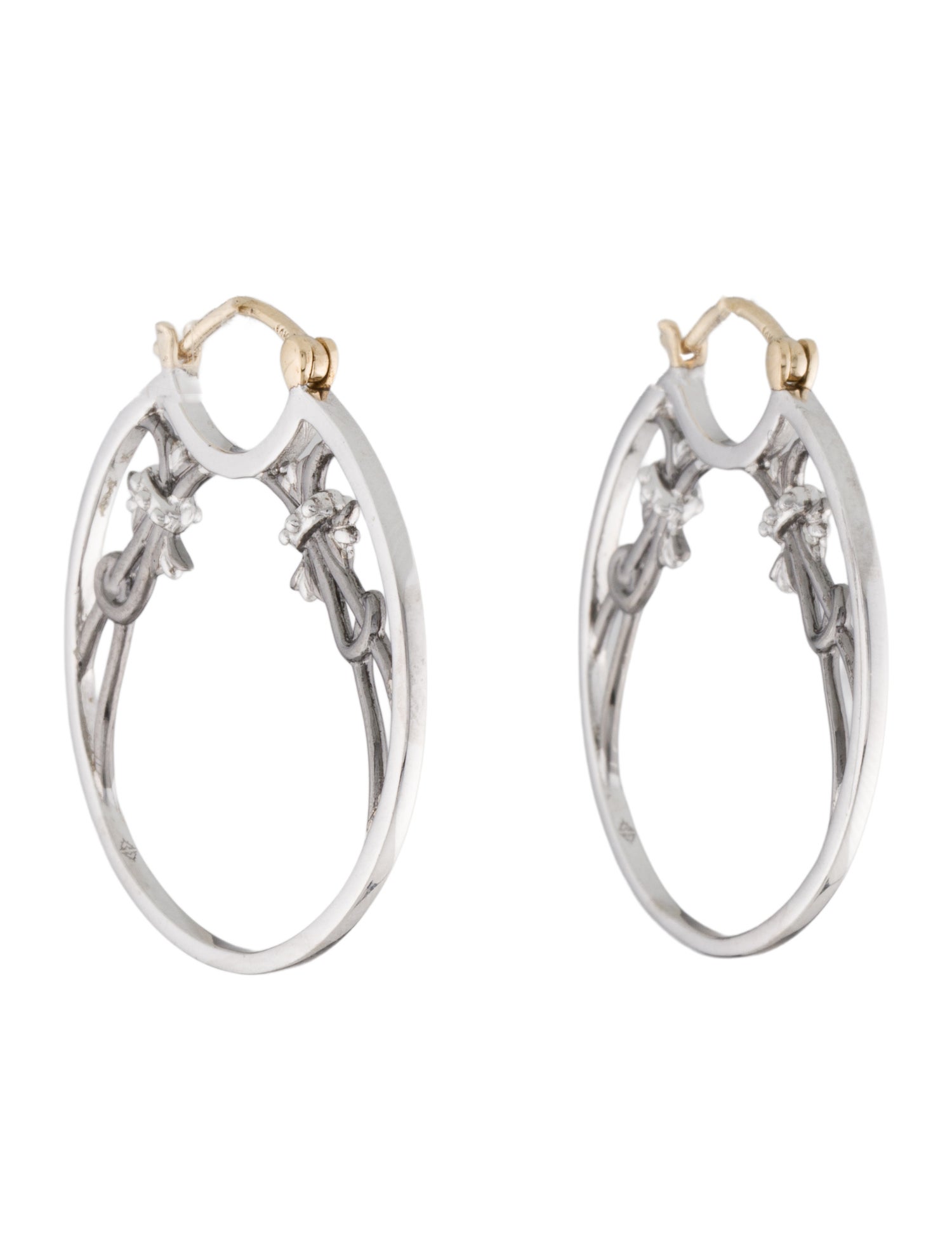 Stephen Webster Two-Tone Hoop Earrings