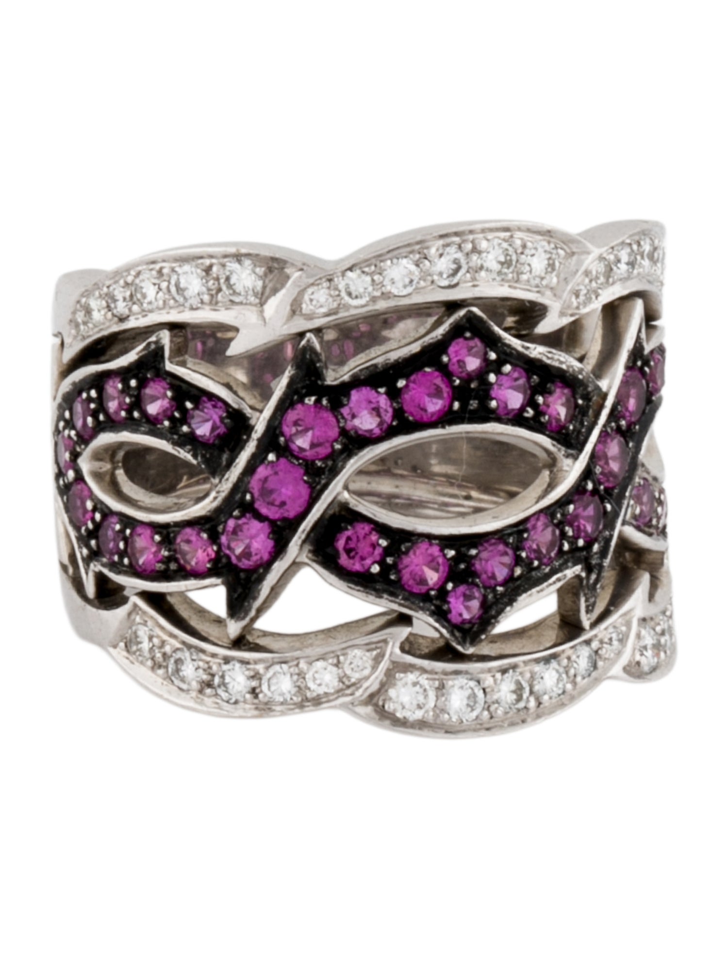 Stephen Webster 18K Sapphire & Diamond Thorn Band