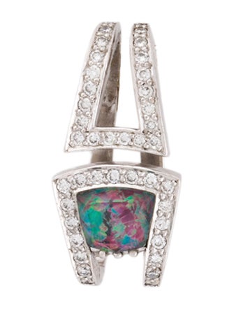 Stephen Webster 18K Diamond, Opal, & Quartz Doublet Pendant