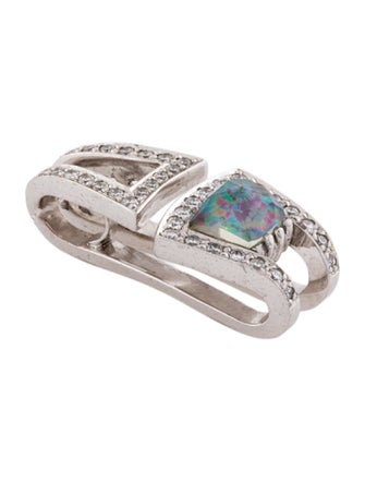 Stephen Webster 18K Diamond, Opal, & Quartz Doublet Pendant