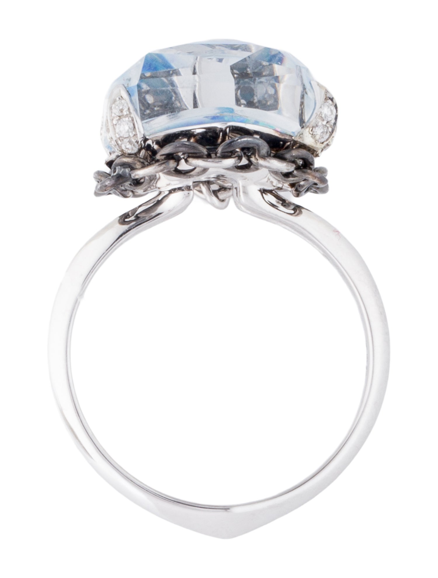 Stephen Webster 18K Diamond, Quartz & Synthetic Opal Doublet Cocktail Ring