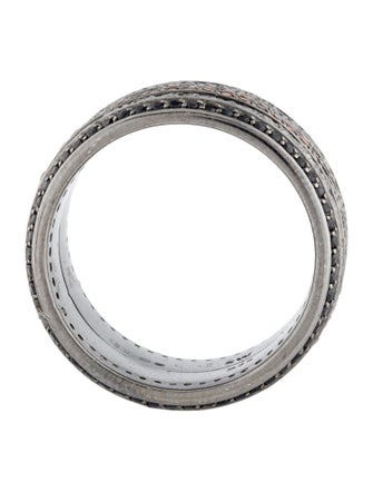 Stephen Webster Black Sapphire & Orange Garnet Spinner Band