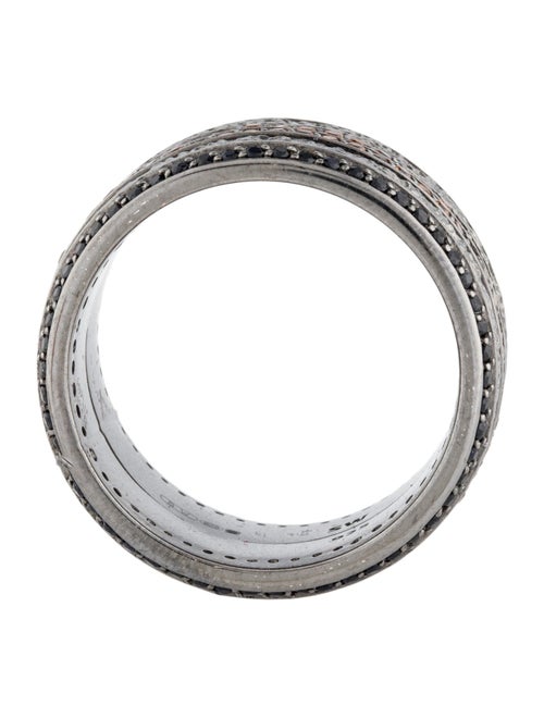 Stephen Webster Black Sapphire & Orange Garnet Spinner Band