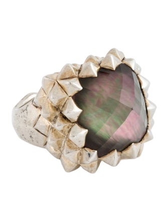 Stephen Webster Mother of Pearl & Quartz Doublet Superstud Ring