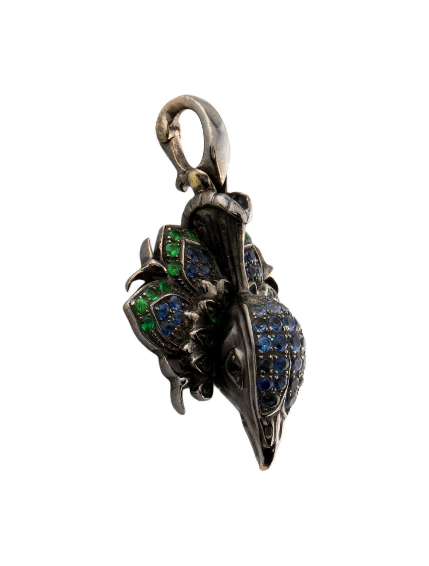 Stephen Webster 18K Sapphire, Tsavorite Garnet & Diamond Pride Pendant