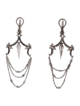 Stephen Webster Diamond Spike Chandelier Drop Earclips