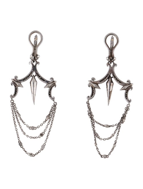 Stephen Webster Diamond Spike Chandelier Drop Earclips