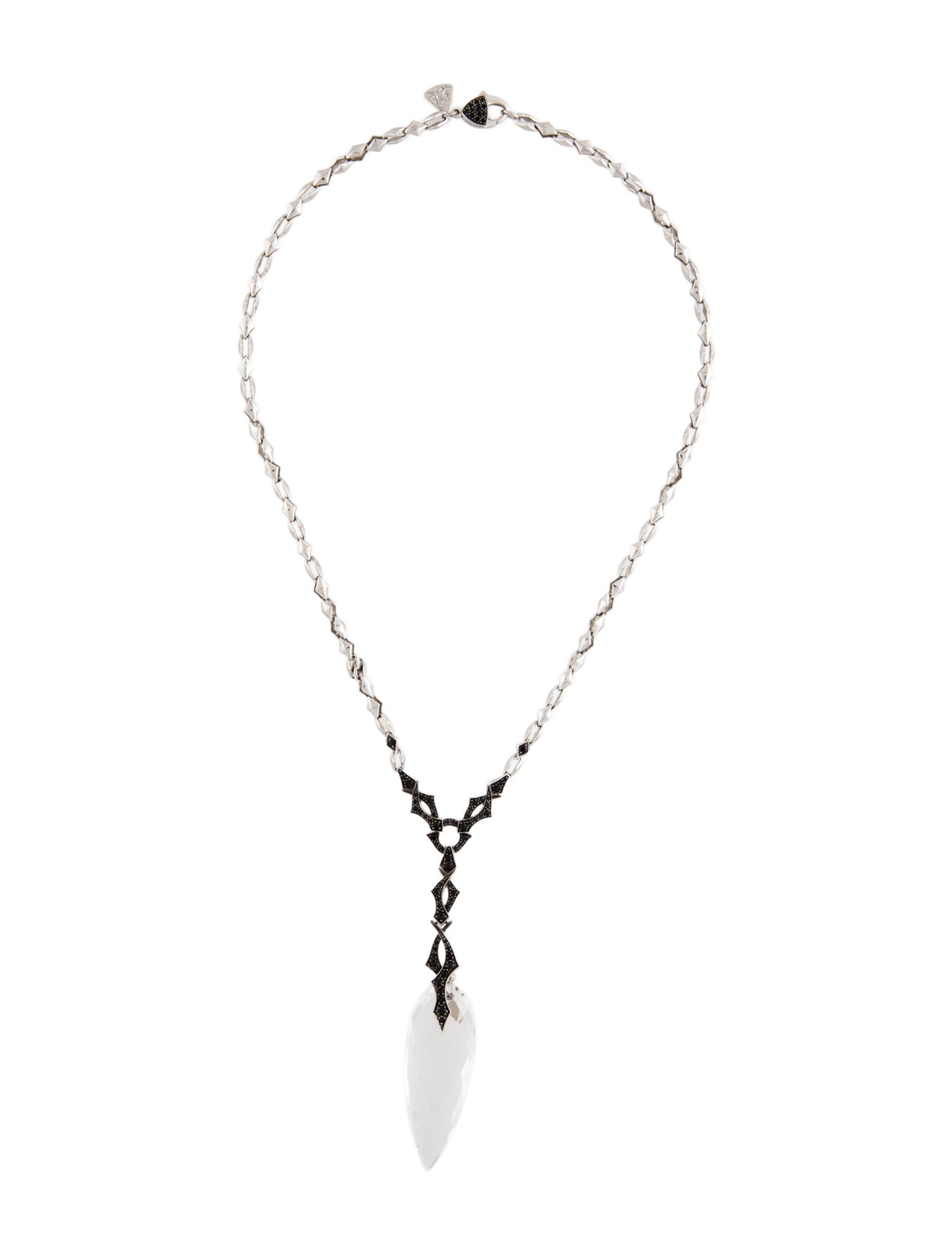 Stephen Webster 18K Quartz & Sapphire Pendant Necklace
