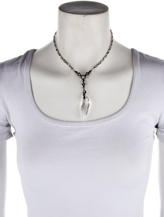 Stephen Webster 18K Quartz & Sapphire Pendant Necklace