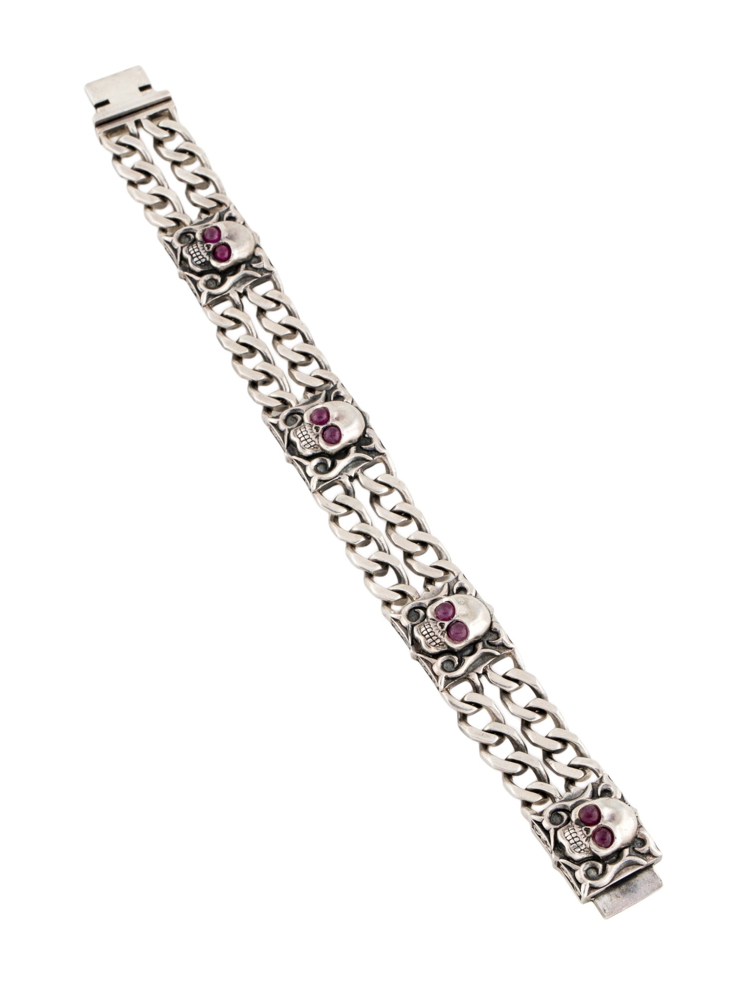Stephen Webster Ruby Skull Bracelet