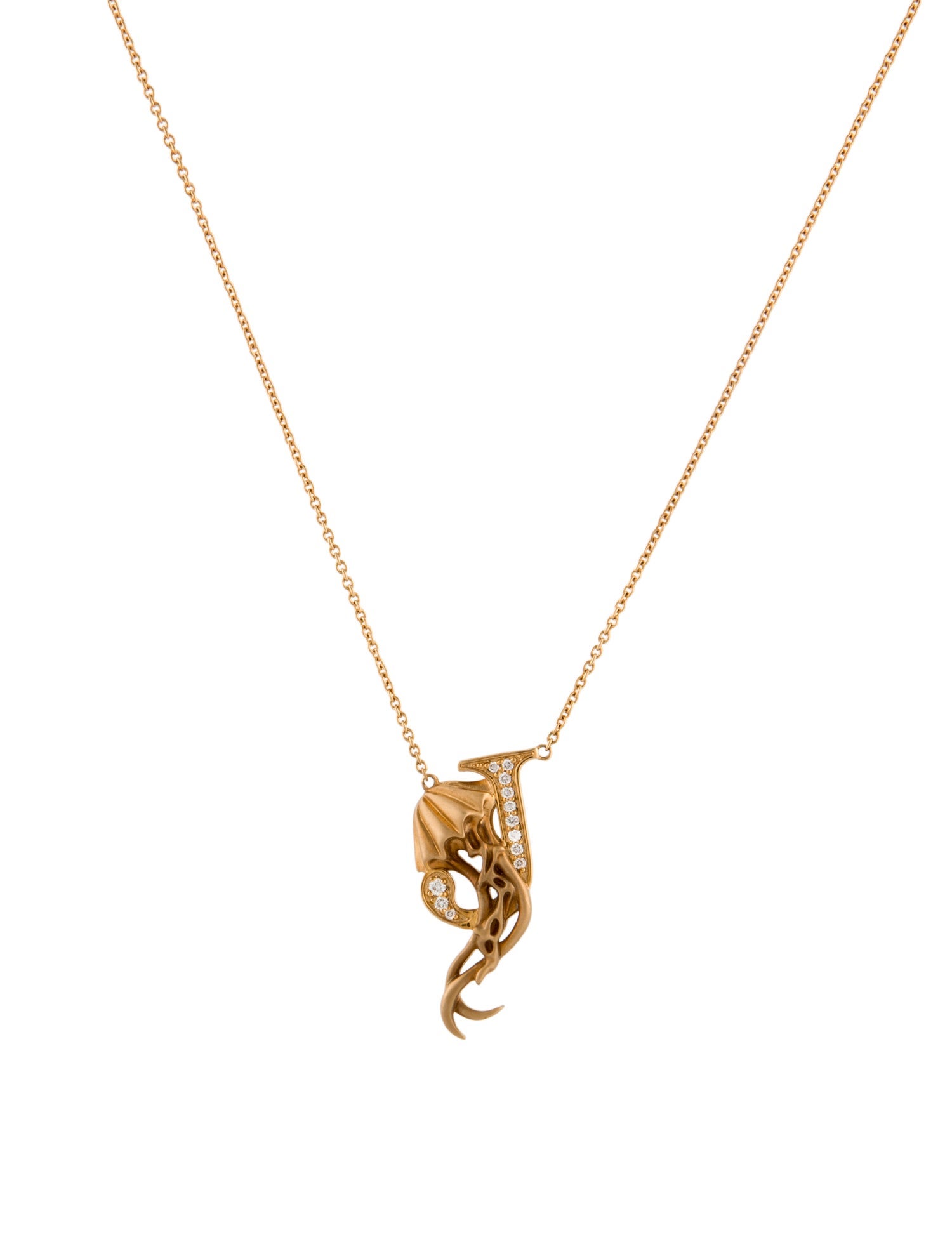 Stephen Webster 14K Diamond J is for Jellyfish Pendant Necklace