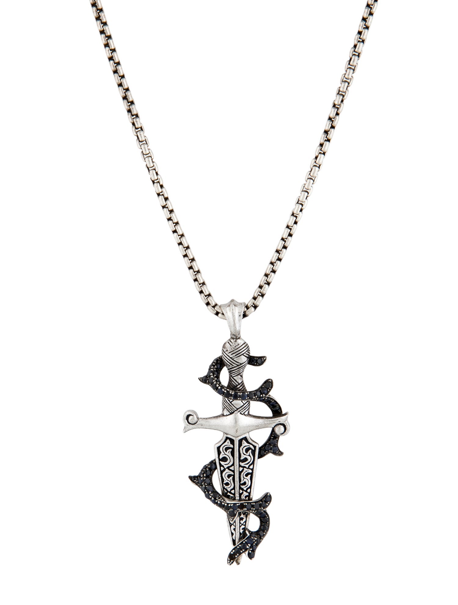 Stephen Webster Sapphire Heartbreaker Dagger Pendant Necklace