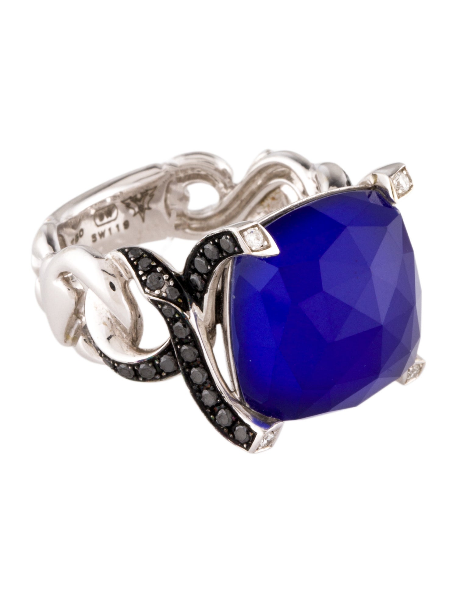 Stephen Webster 18K Quartz Doublet & Diamond Cocktail Ring