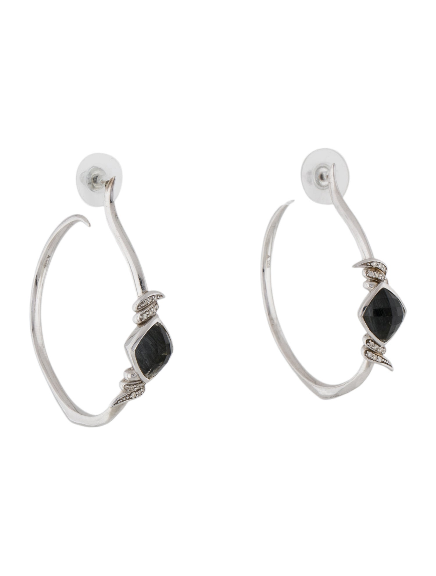 Stephen Webster Quartz Doublet & Diamond Hoop Earrings