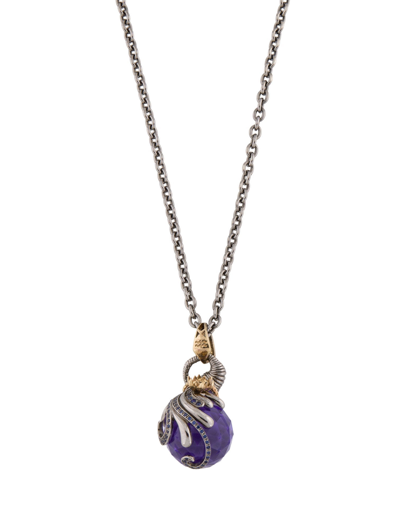 Stephen Webster Synthetic Sapphire & Cubic Zirconia Astro Ball Necklace
