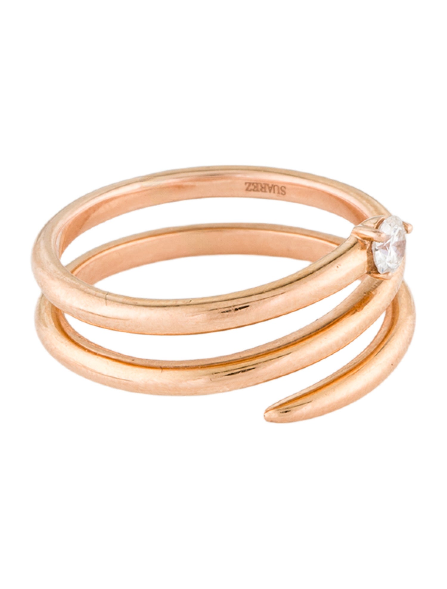 Suarez 18K Diamond Bypass Ring