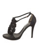 Suecomma Bonnie Satin Beaded Accents T-Strap Pumps