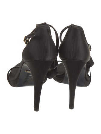 Suecomma Bonnie Satin Beaded Accents T-Strap Pumps