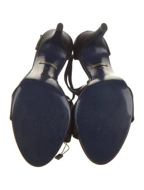 Suecomma Bonnie Satin Beaded Accents T-Strap Pumps