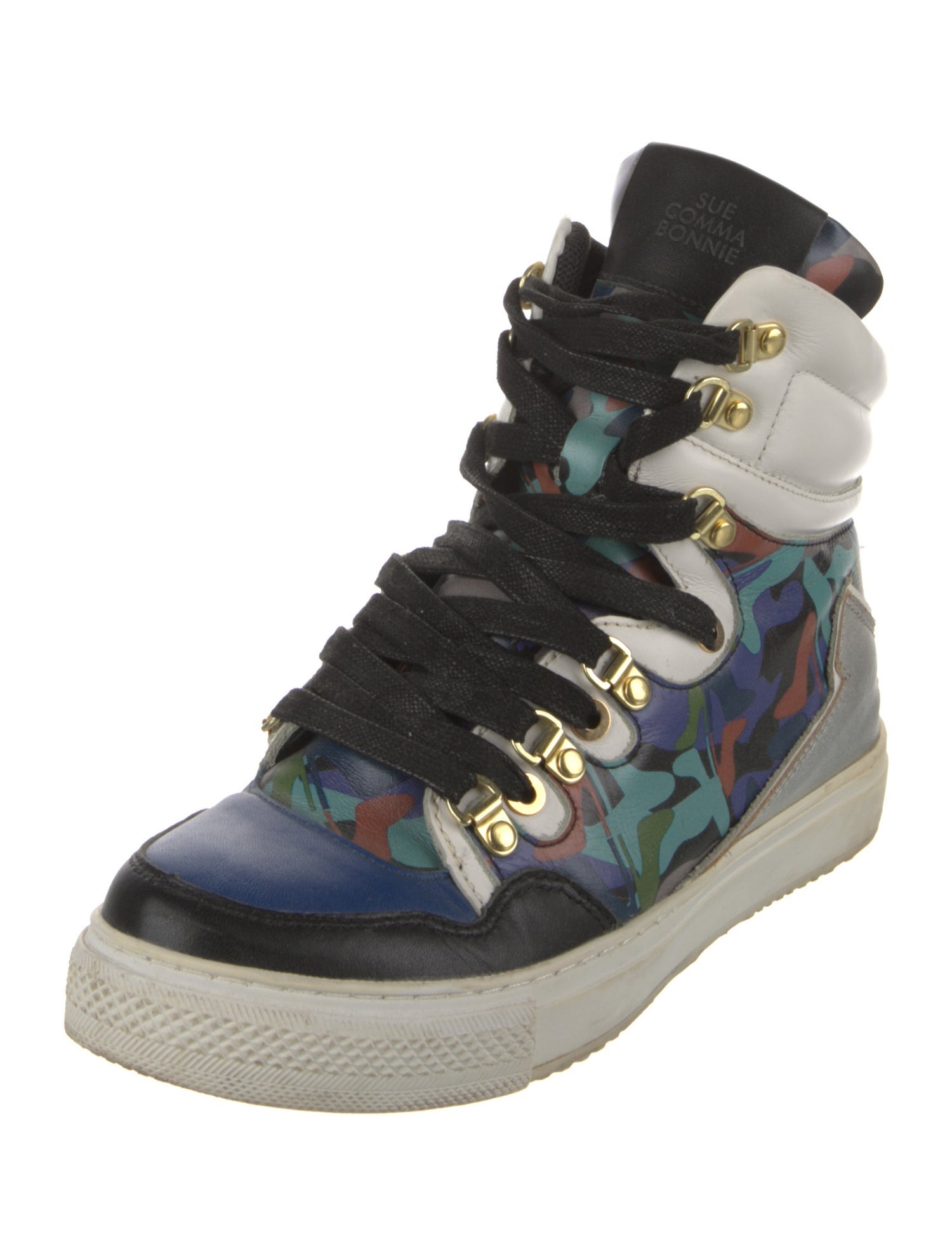 Suecomma Bonnie Leather Striped Sneakers