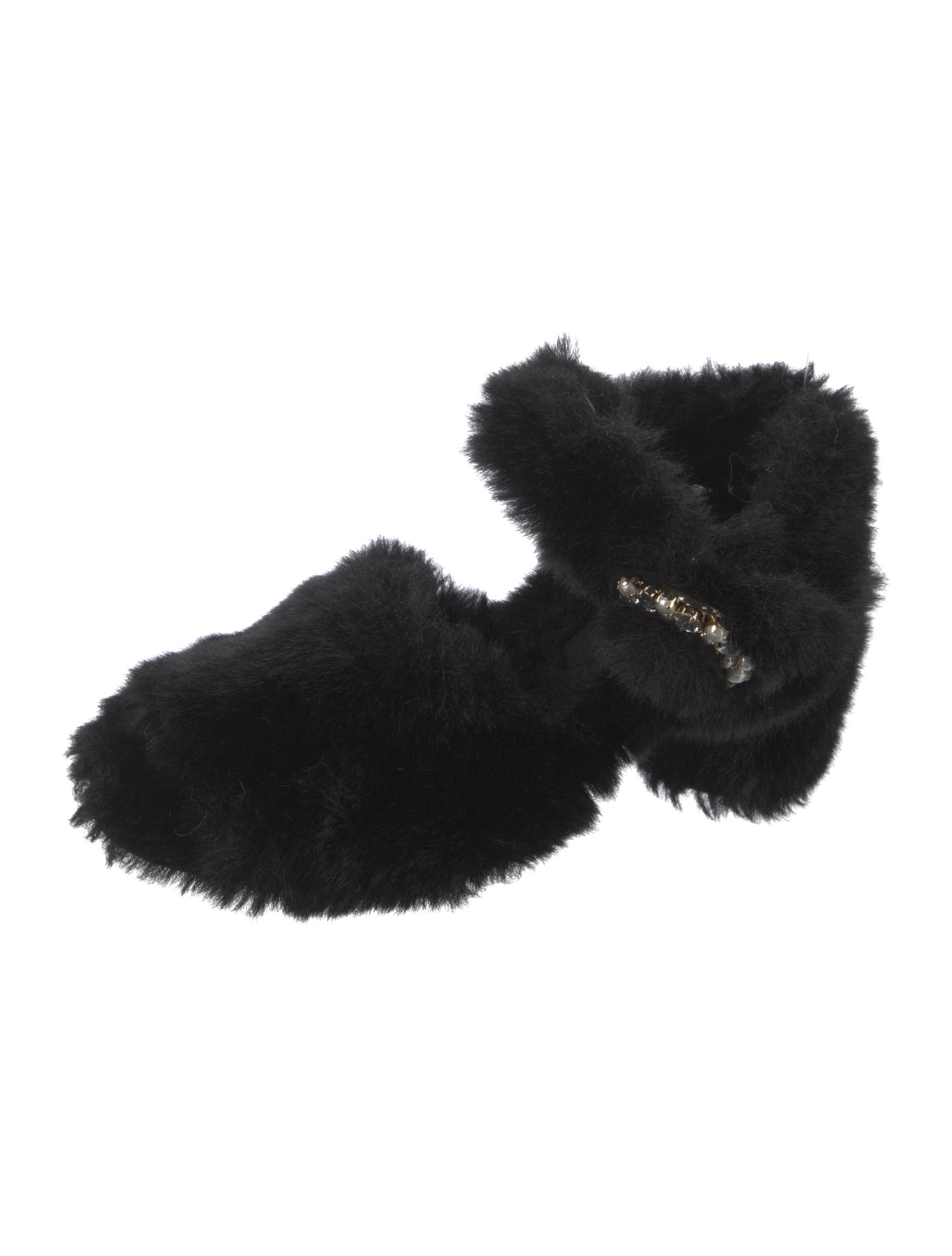 Suecomma Bonnie Faux Fur Slingback Sandals