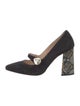 Suecomma Bonnie Suede Crystal Embellishments Pumps