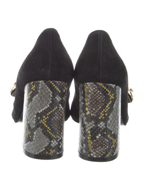 Suecomma Bonnie Suede Crystal Embellishments Pumps