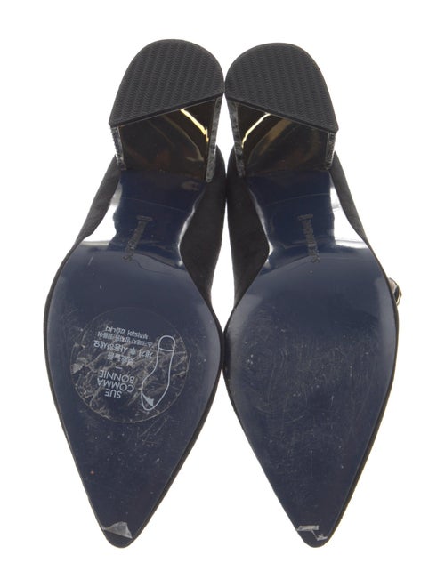 Suecomma Bonnie Suede Crystal Embellishments Pumps