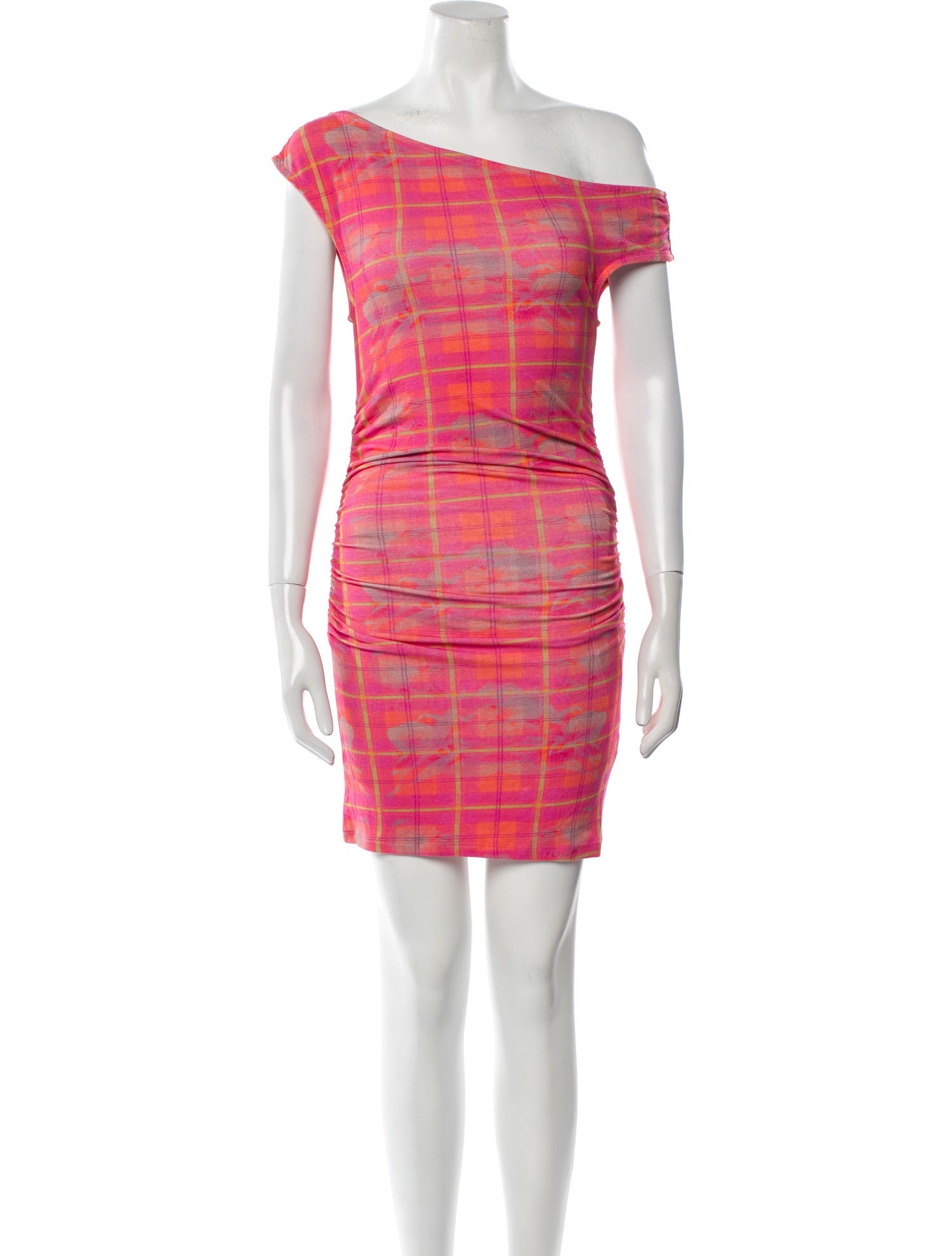 Summa Plaid Print Mini Dress