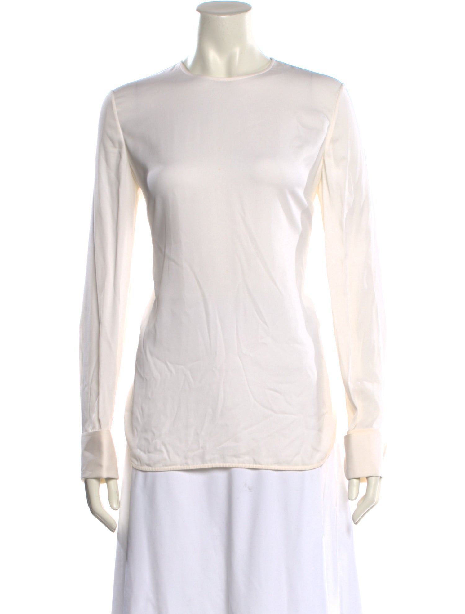 Summa Silk Crew Neck Top