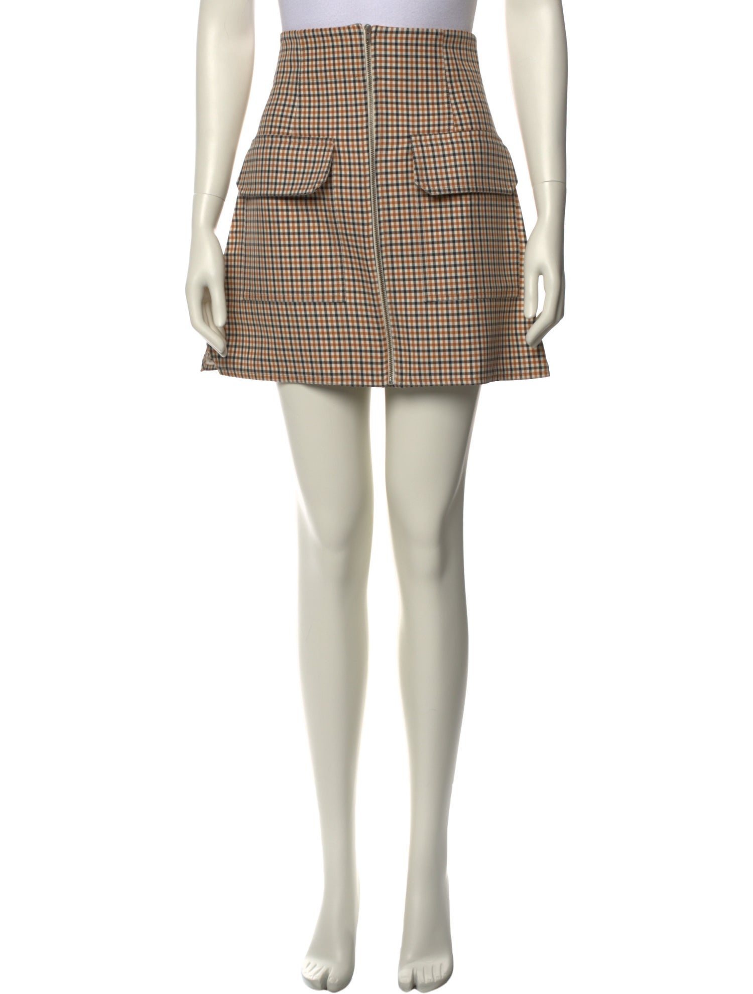 Summa Plaid Print Mini Skirt