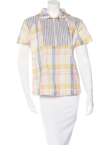 Suno Printed Hooded Top