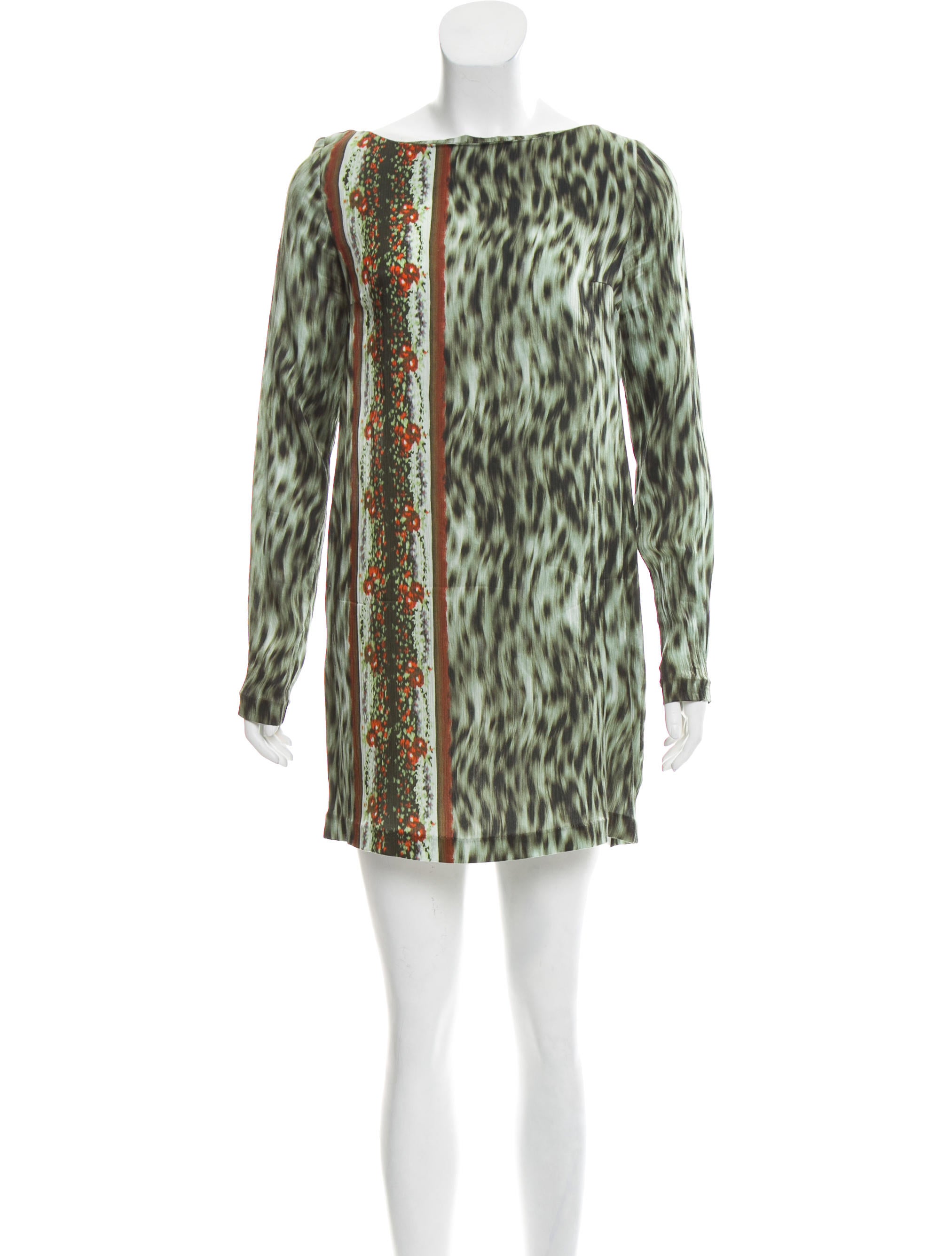 Suno Printed Mini Dress