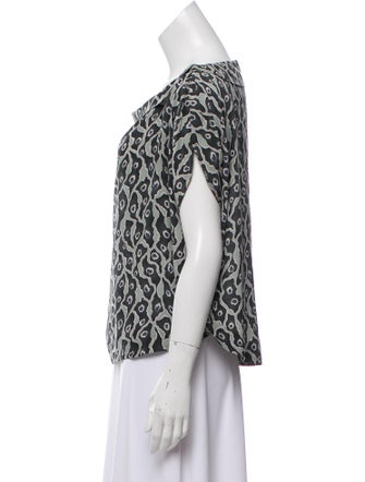 Suno Silk Printed Top