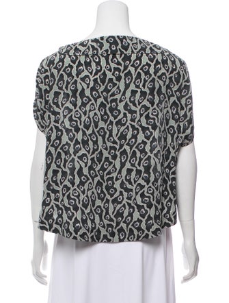 Suno Silk Printed Top