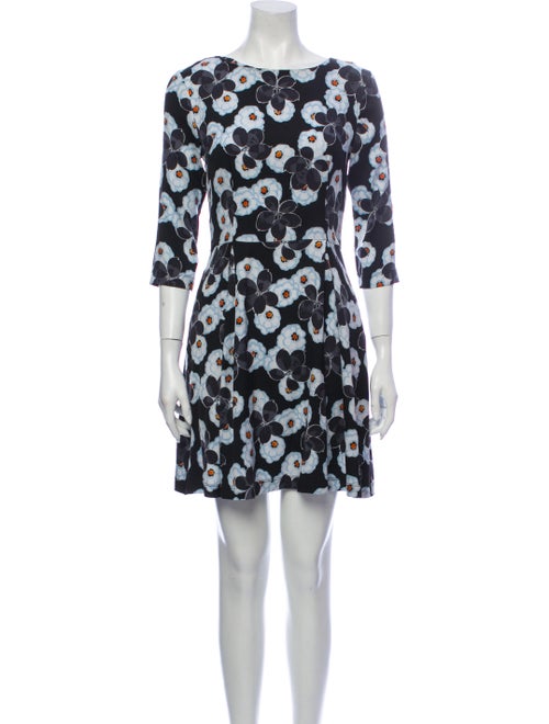 Suno Silk Mini Dress Black