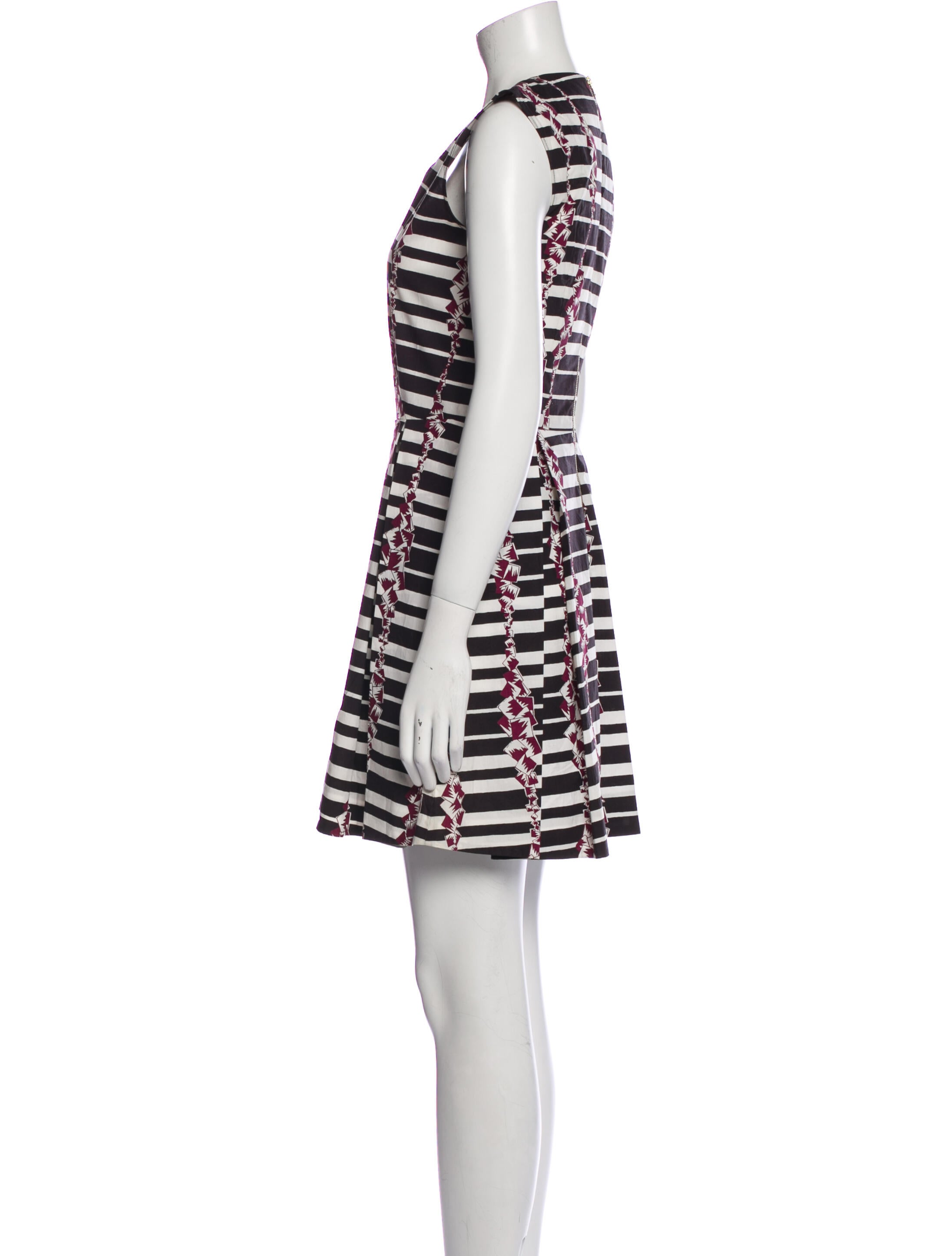 Suno Striped Mini Dress