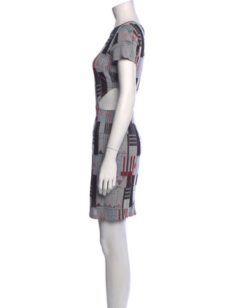 Suno Printed Mini Dress