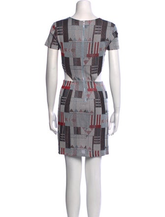 Suno Printed Mini Dress