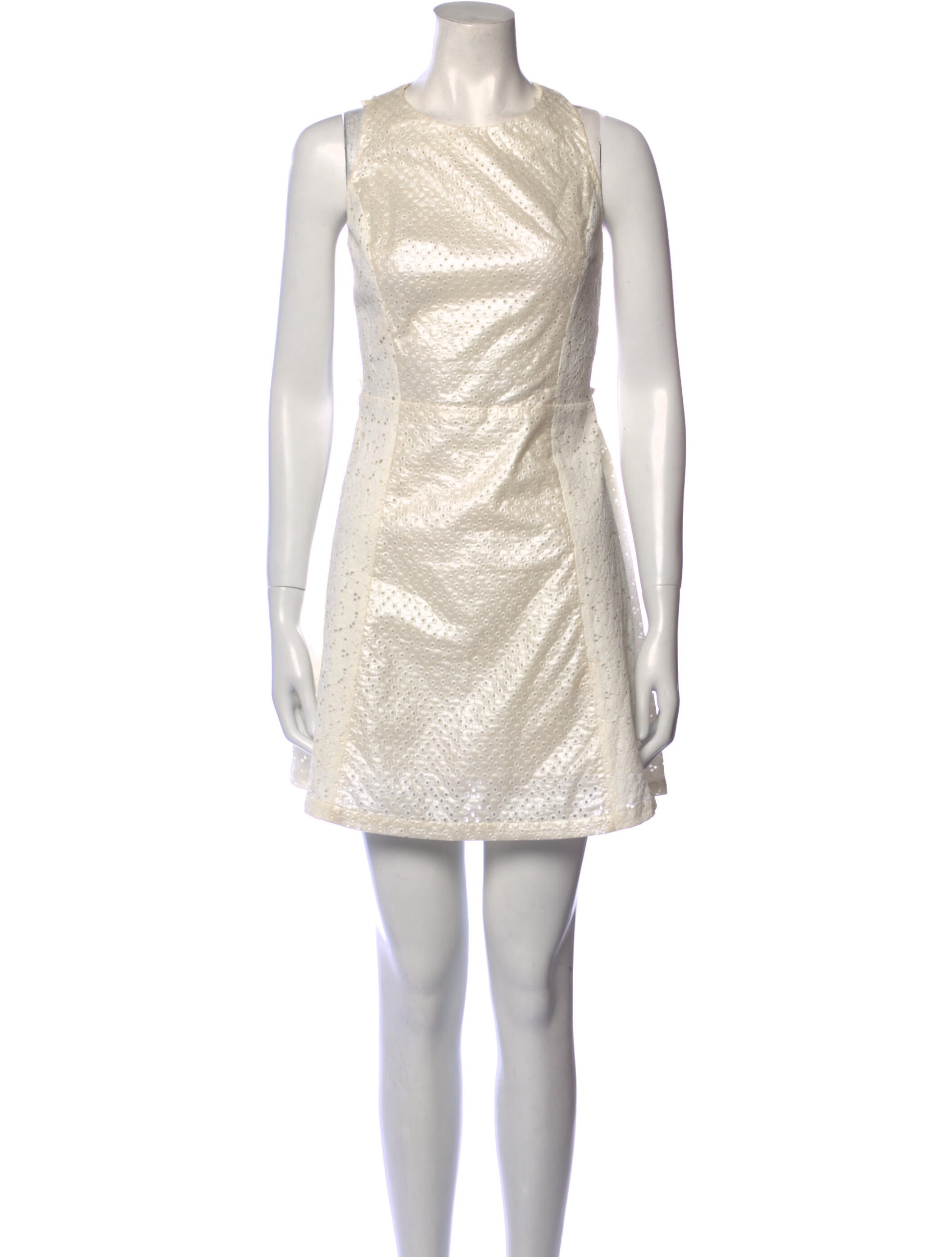 Suno Bateau Neckline Mini Dress