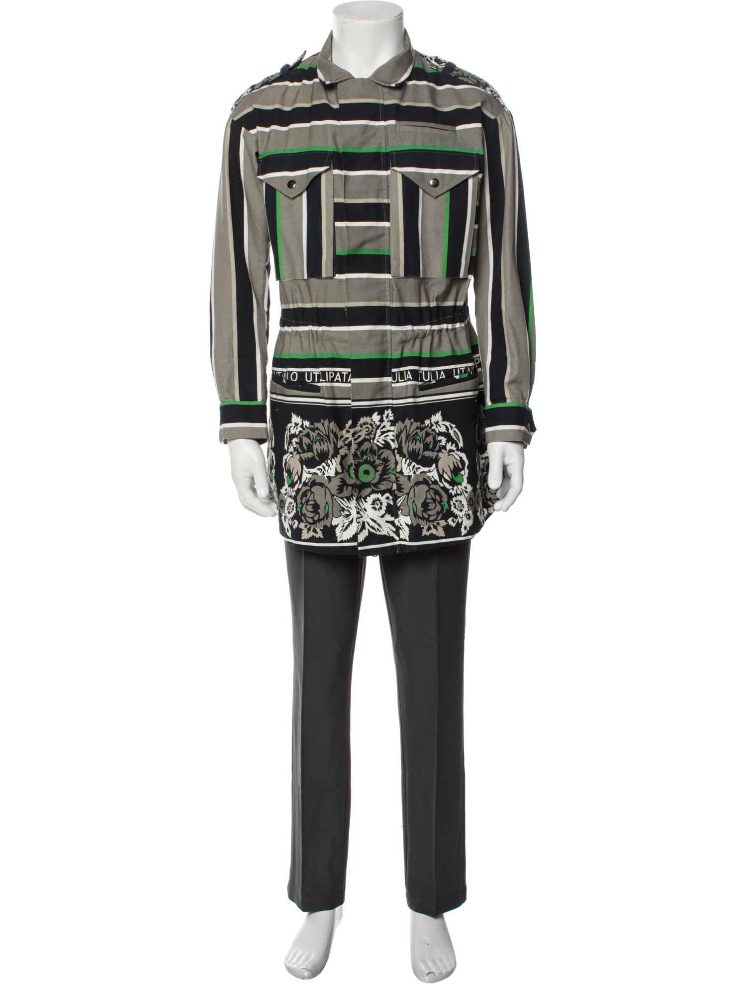 Suno Striped Jacket Grey Outerwear, Clothing SUN32255 The RealReal