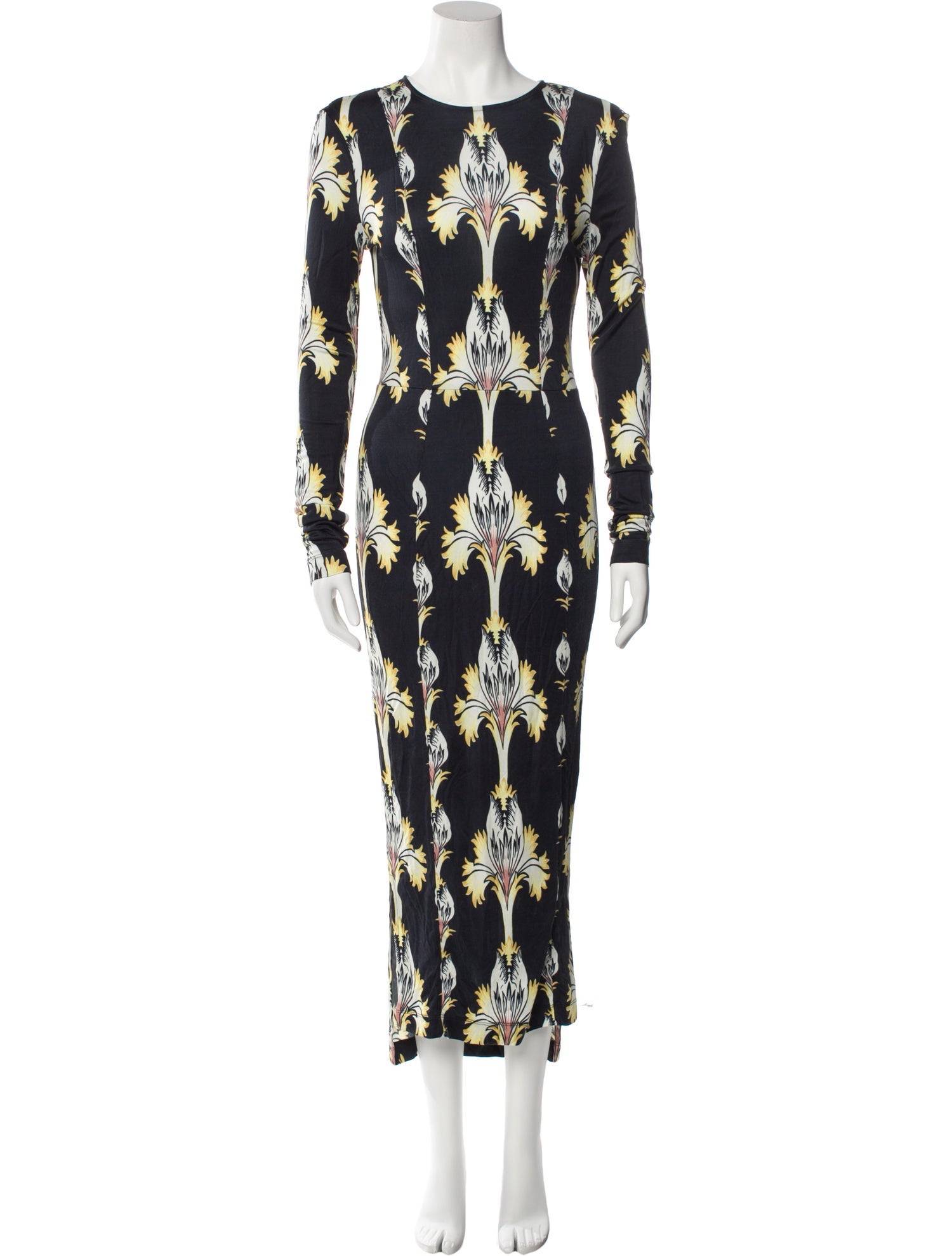 Suno Floral Print Long Dress