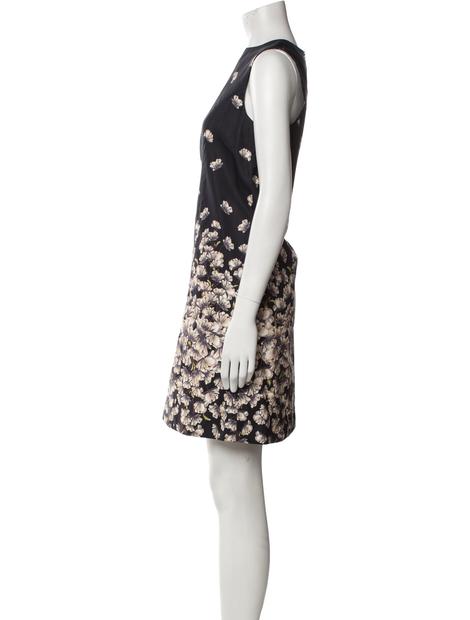 Suno Floral Print Mini Dress