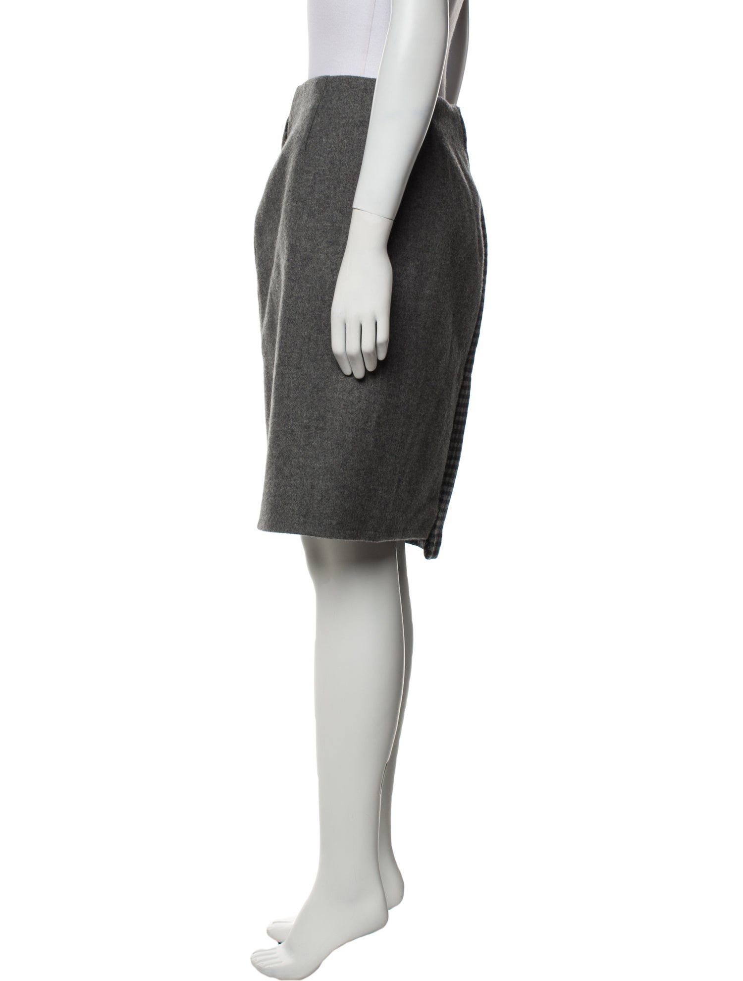 Suno Wool Knee-Length Skirt