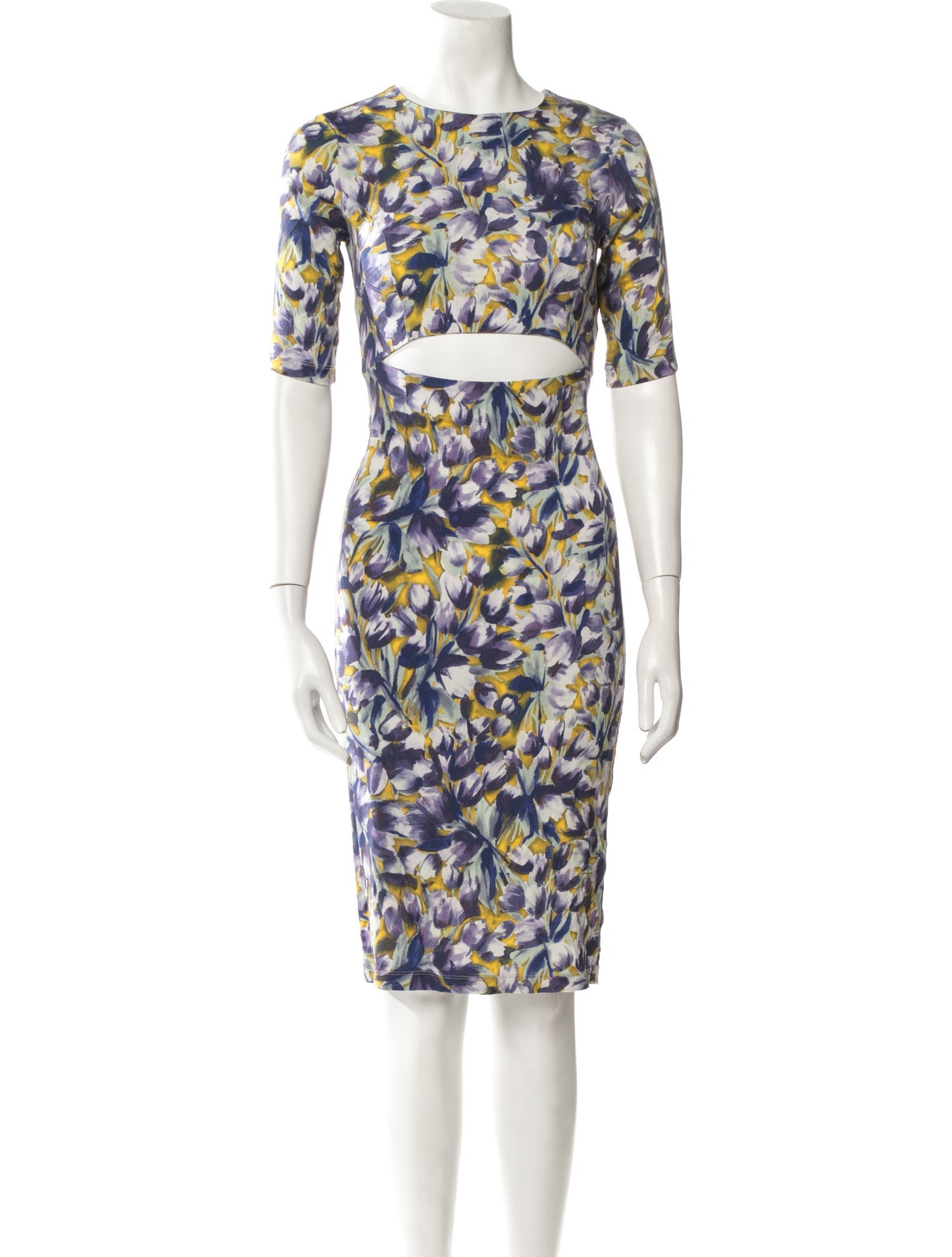 Suno Silk Knee-Length Dress