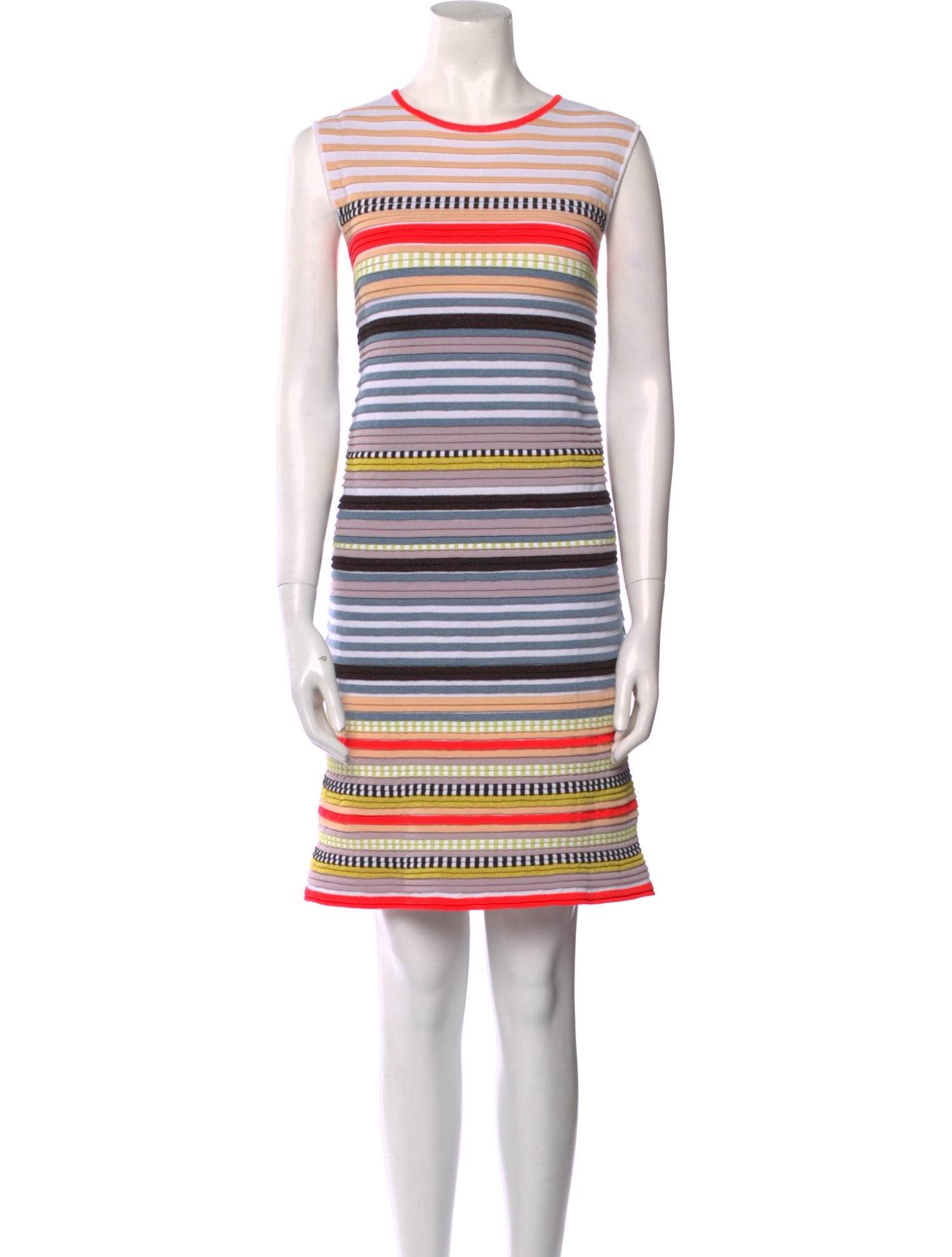 Suno Striped Mini Dress